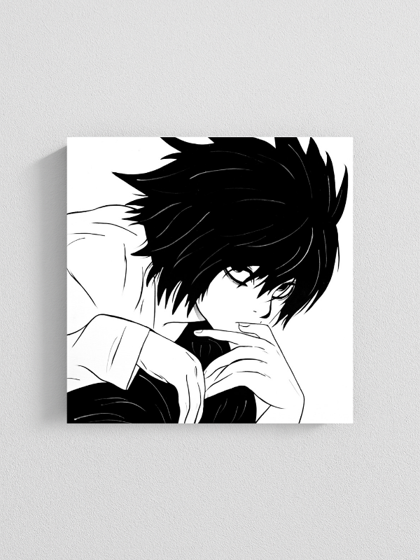 Producto - Cuadro L -Death note- (17x17cm)