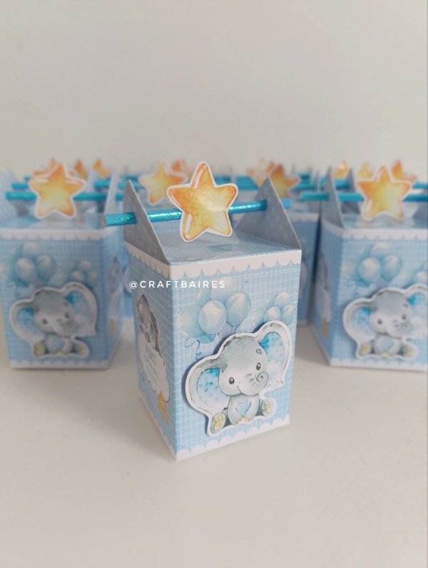 Producto - Cajas Golosineras Personalizadas Elefantito. CraftBaires