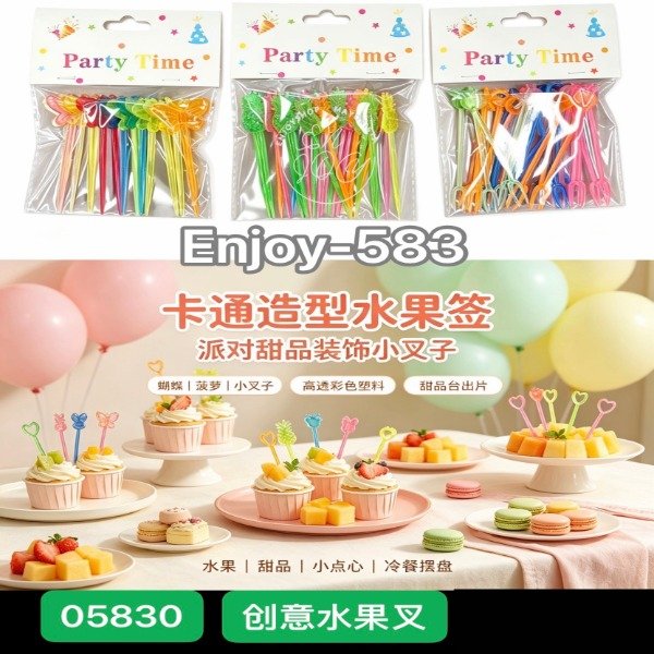 Producto - PACK X12 SOBRES PINCHOS PALITOS PLASTICA COLORES PICADA ENJOY583