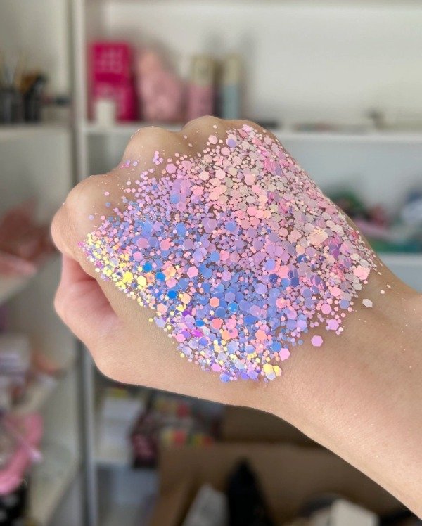 Producto - Glitter rosa neon