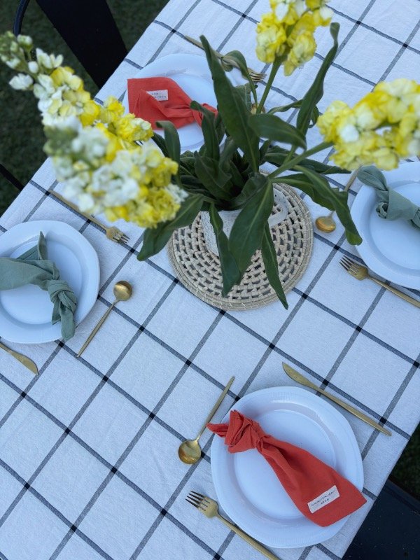 Producto - NUEVO Mantel Tusor Cuadros