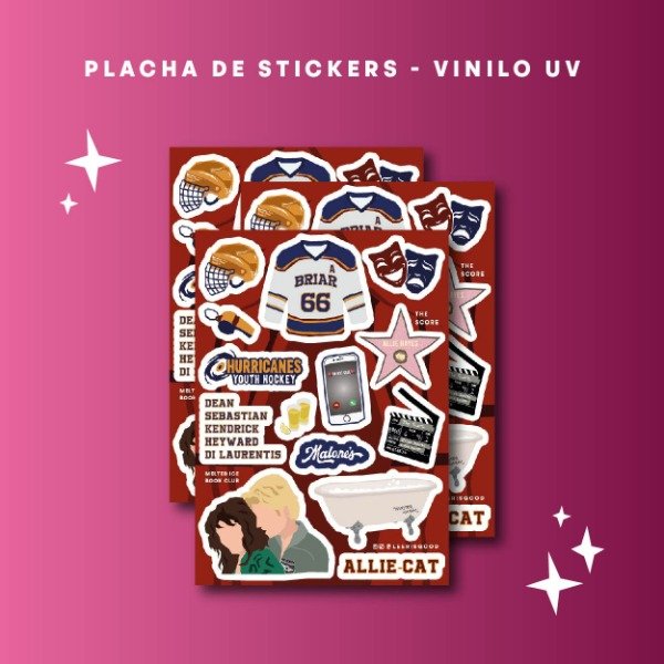 Producto - Plancha Stickers The Score ALLIE y DEAN - OFF CAMPUS N3