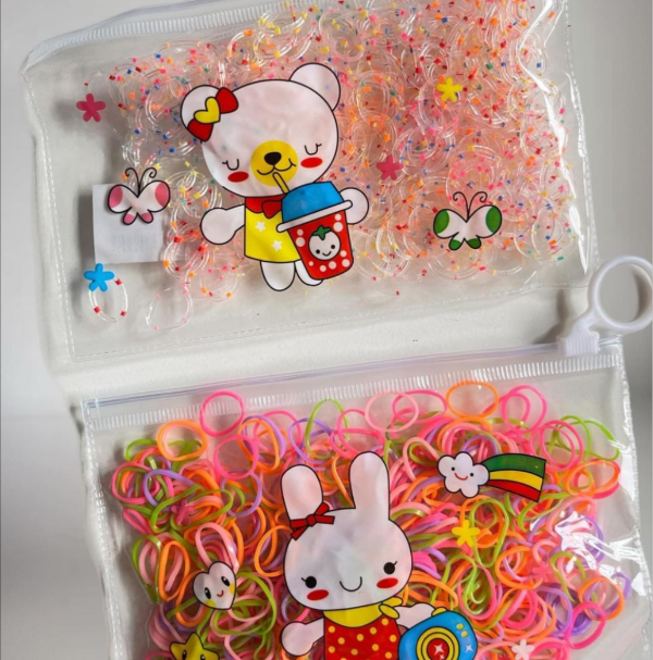 Producto - Estuche de Gomitas Elásticas Colores Flúor - 1