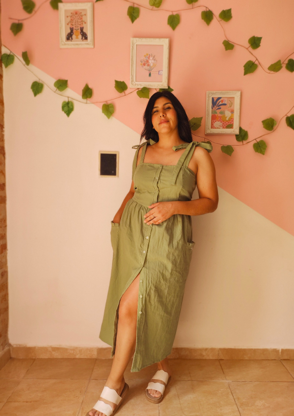 Producto - Vestido Girasol Verde Malva