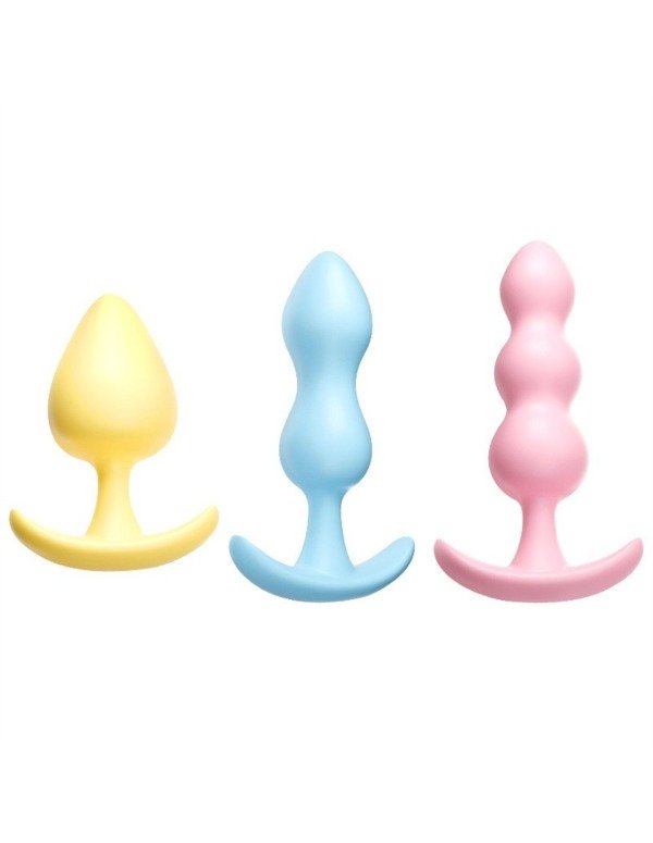 Producto - SET X3 PLUG ANAL - SILICONA - IMPORTADO