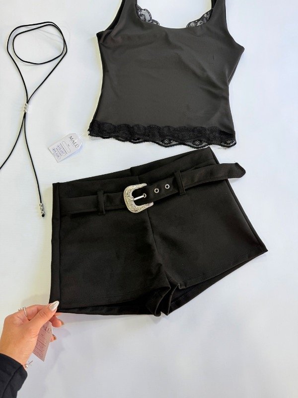 Producto - SHORT GAMUZADO C/ CINTO