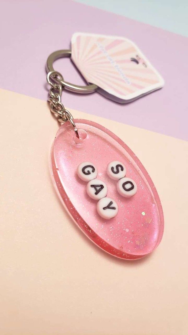Producto - Llavero - So Gay (rosa)
