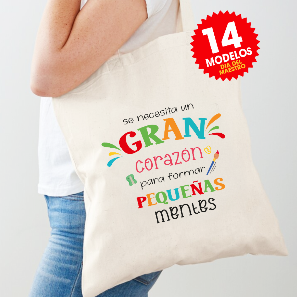 Producto - Plantillas Tote Bags Día del Maestro Seño Maestra Profe Sublimar DTF #BM110