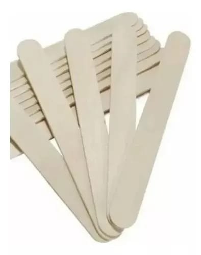 Producto - palito de madera para depilar x10 unidades