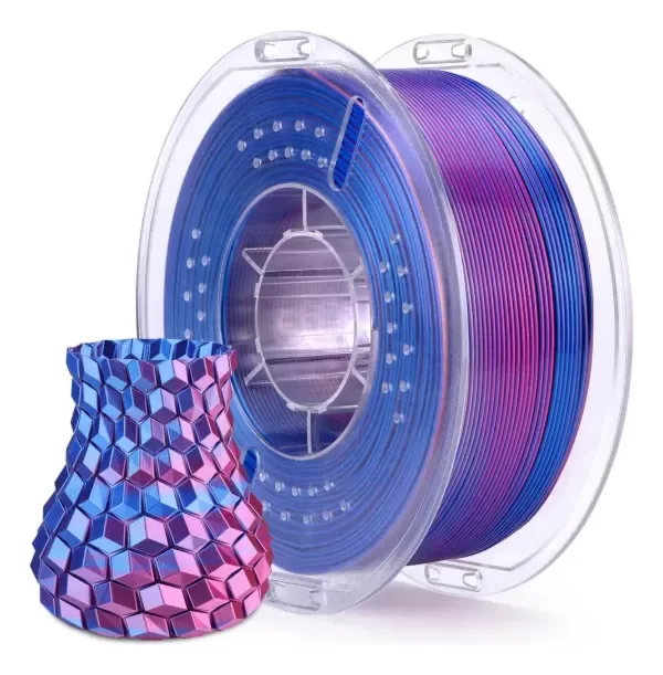 Producto - FILAMENTO ELEGOO PLA SILK PURPURA AZUL 1,75mm - 0