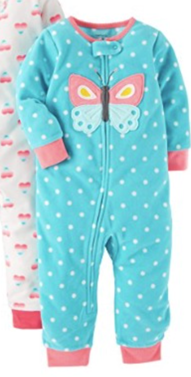 Producto - Enterito Micropolar Beba Celeste Lunares Mariposa