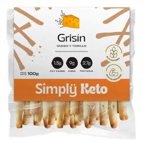 Producto - Grisines Keto 100gr. Simply Keto.