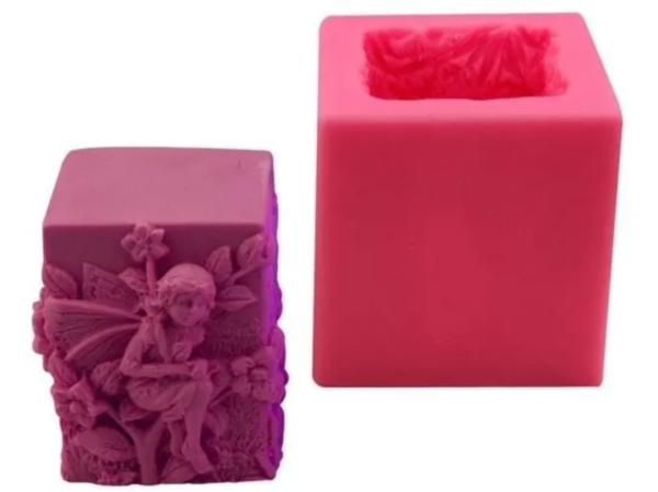 Producto - Molde Cubo Velon Hada y Flores OUTLET