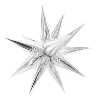 Producto - Estrella puntas 20" plateado X1