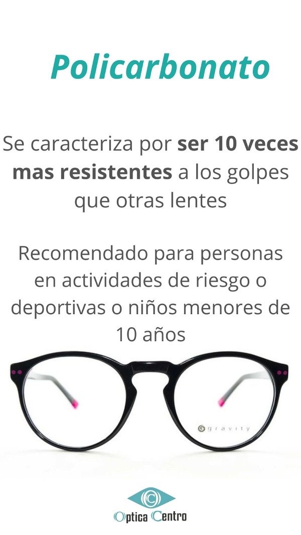 Producto - Cristales de Policarbonato + Antireflex