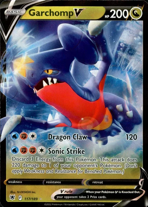 Producto - Garchomp V - 117/189 - Astral Radiance - Holo