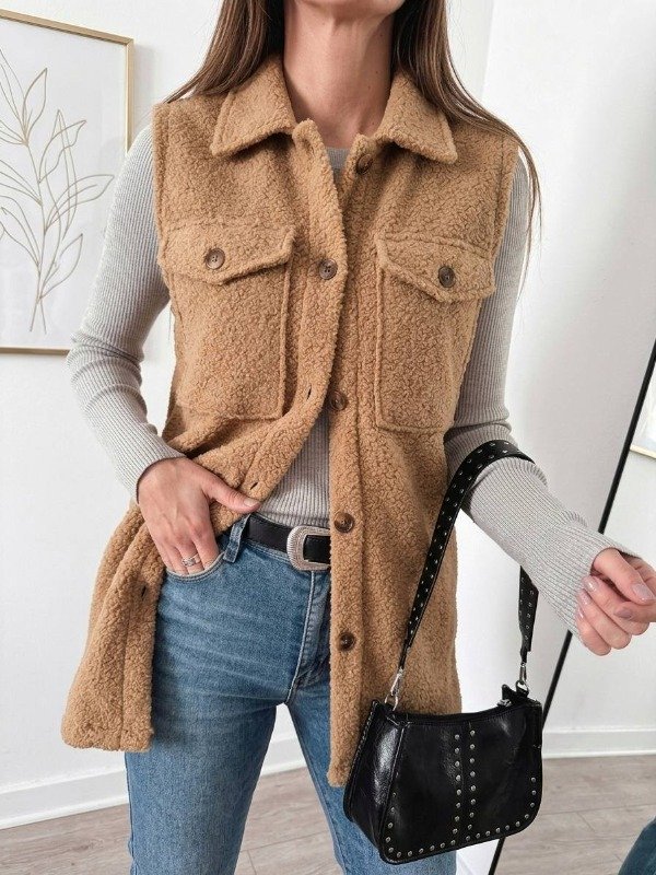 Producto - LINEA VIVI Maxi Chaleco Bucle Ivonne