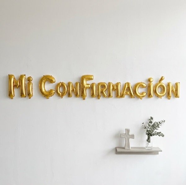 Producto - Guirnalda letras Mi confirmación - 1