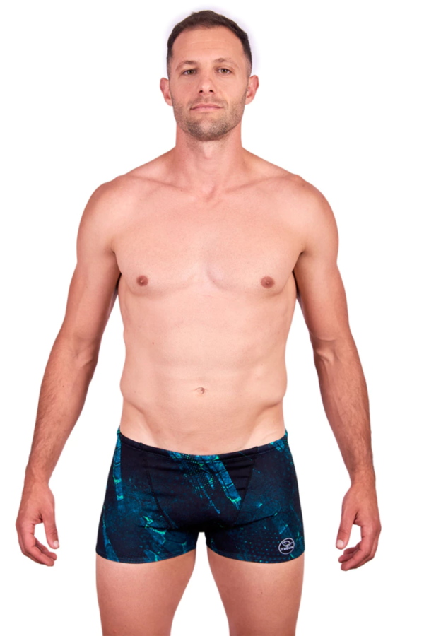 Producto - MALLA SHORT DAGUA ESCAMAS NEGRA VERDE (M, L, XL)