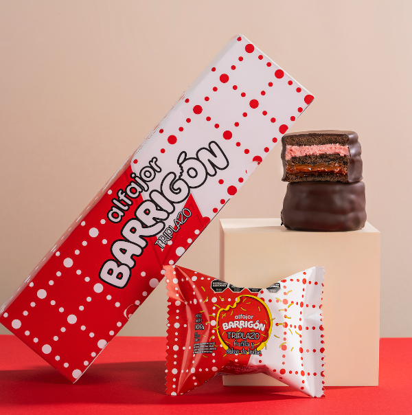 Producto - Barrigón Alfajor Triplazo Frutilla y Dulce de Leche  - Caja x 6 u (1700 c/u)
