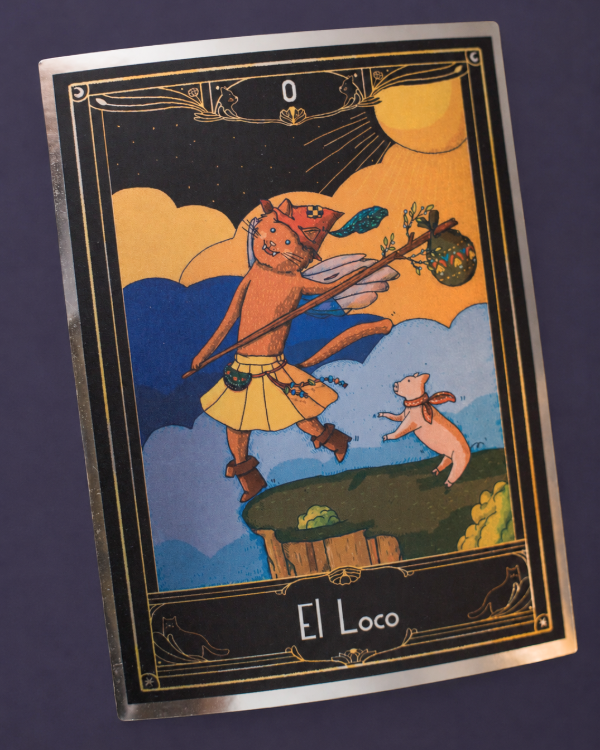 Producto - Sticker vinilo plateado "El Loco"