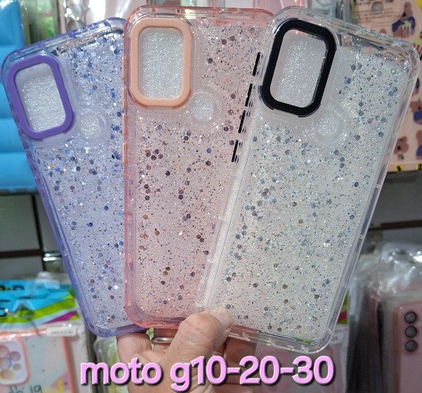 Producto - Fundas brillo reforzadas. Moto g10-20-30