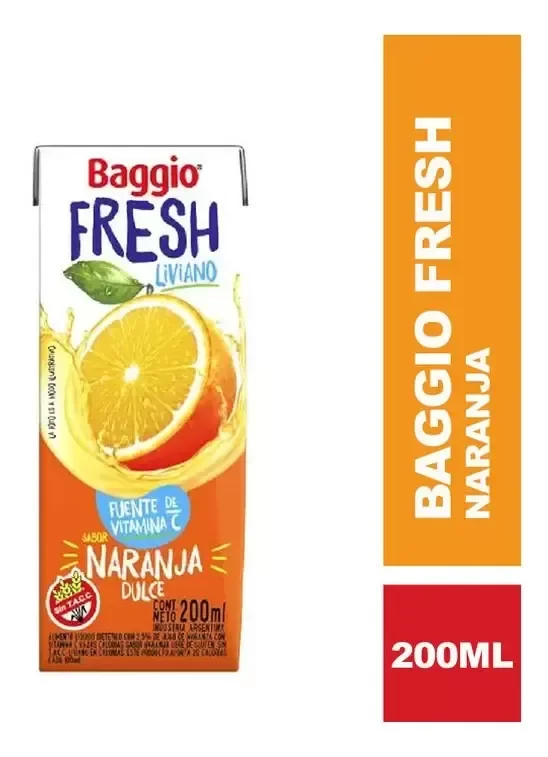 Producto - fresh naranja 200ml [BAGGIO]