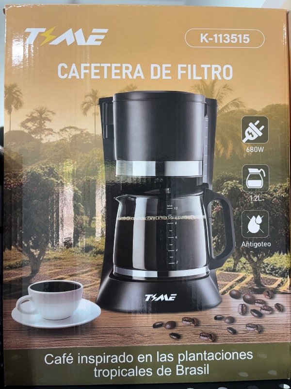 Producto - Cafetera TIME 1,200ml