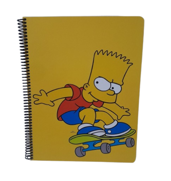 Producto - Mooving Simpson Bart Cuaderno Universitario 29x22.5 cm Tapa Dura 80 Hojas