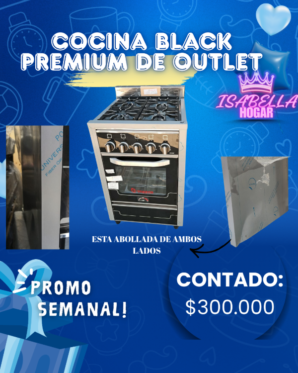 Producto - COCINA BLACK PREMIUM DE OUTLET