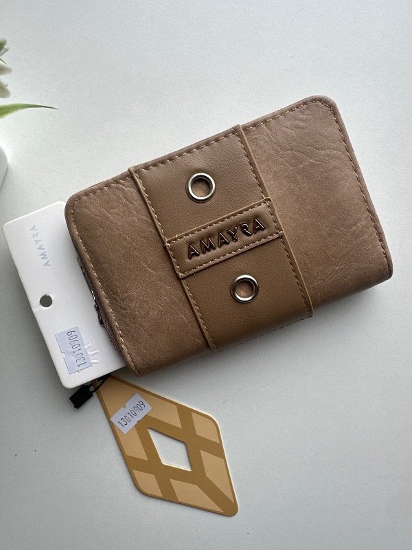 Producto - Billetera Mini Tacha Beige