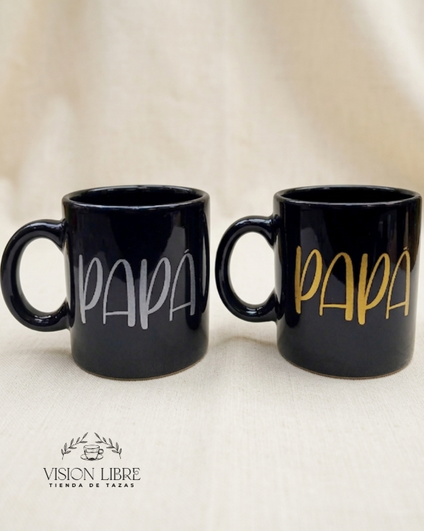 Producto - Tazas rectas negras papá - 2