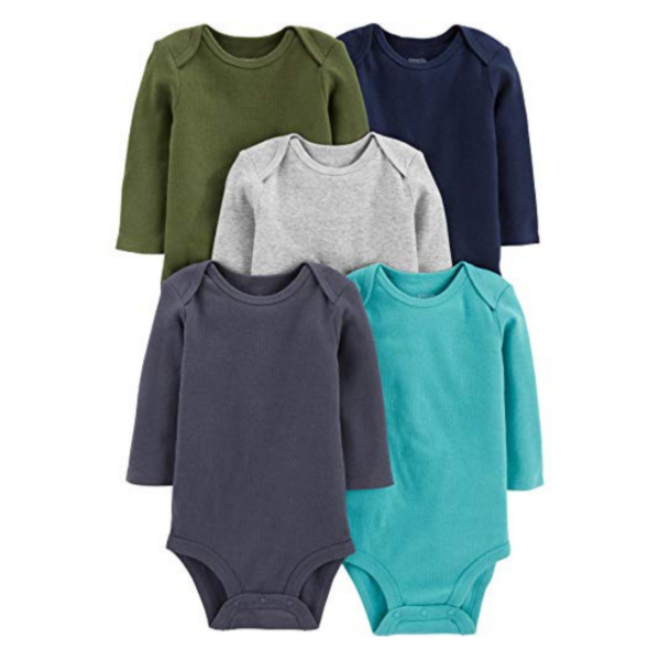 Producto - CARTERS - Set de 5 bodys bodies bebé 0-3 meses nuevo