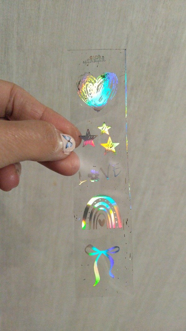 Producto - Estampa SHINE Acetato 3,5x14,5cm Love #1 Plata Tornazol