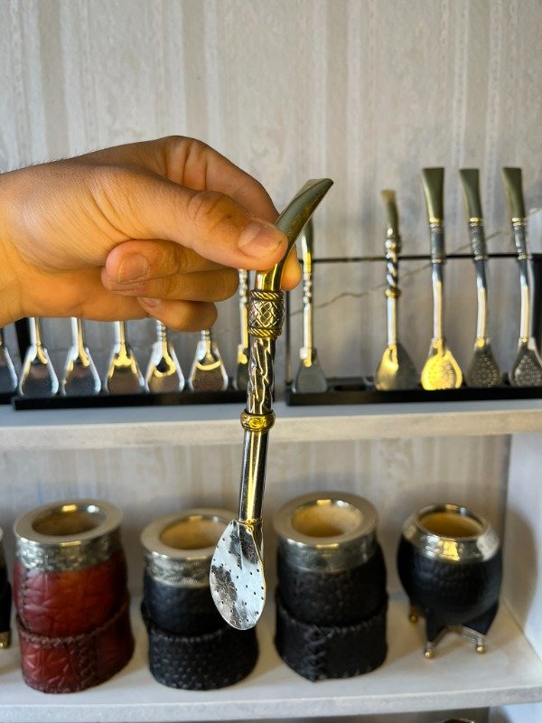 Producto - Bombillon Pico de Loro de Alpaca Doble Dije