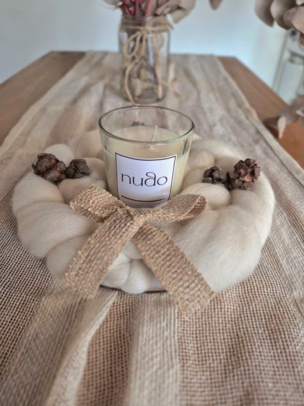 Producto - Corona de mesa con vela