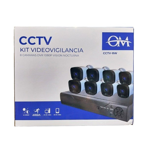 Producto - Kit X8 Camara de Seguridad "Om"