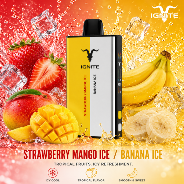 Producto - IGNITE V400 MIX STRAWBERRY MANGO ICE/BANANA ICE