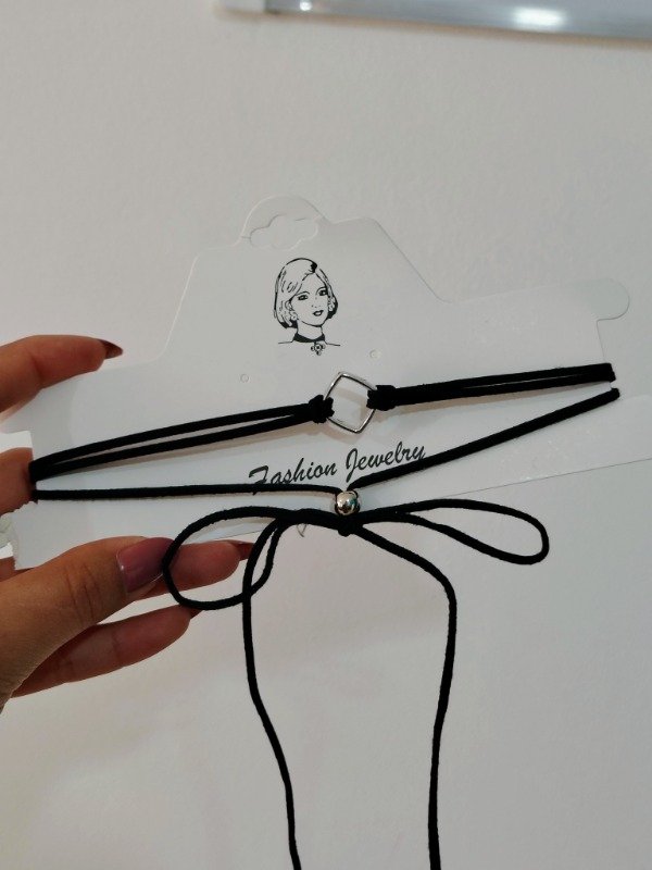 Producto - Chokers gamuza rombo