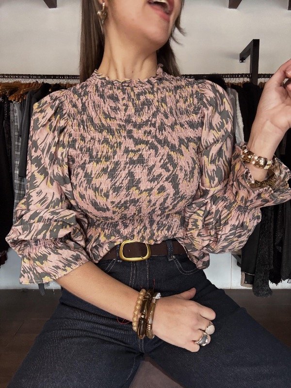 Producto - Blusa madrileña estampada