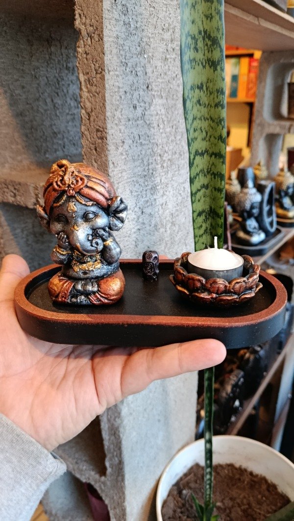 Producto - Porta Sahumerio - Porta Velita Ganesha "Ciego, Sordo, Mudo" - 2