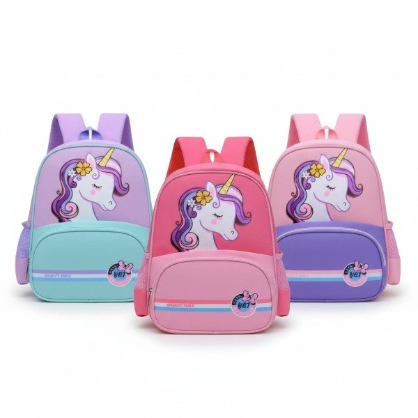 Producto - MOCHILA INFNATIL CON 2 CIERRES Y BOLSILLOS LATERALES 30X25X10