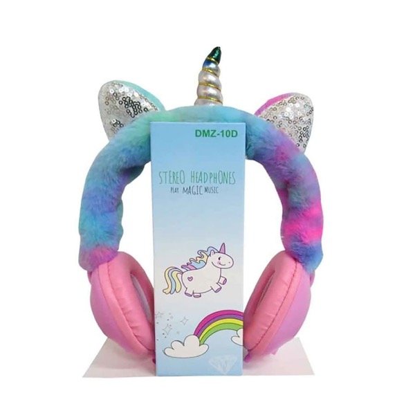 Producto - AURICULARES VINCHA PELUCHE UNICORNIO DMZ-10