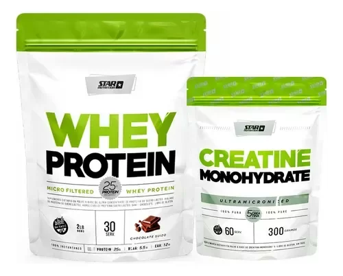 Producto - Combo 1 Whey Protein 2lb y Creatina 300gr Star Nutrition