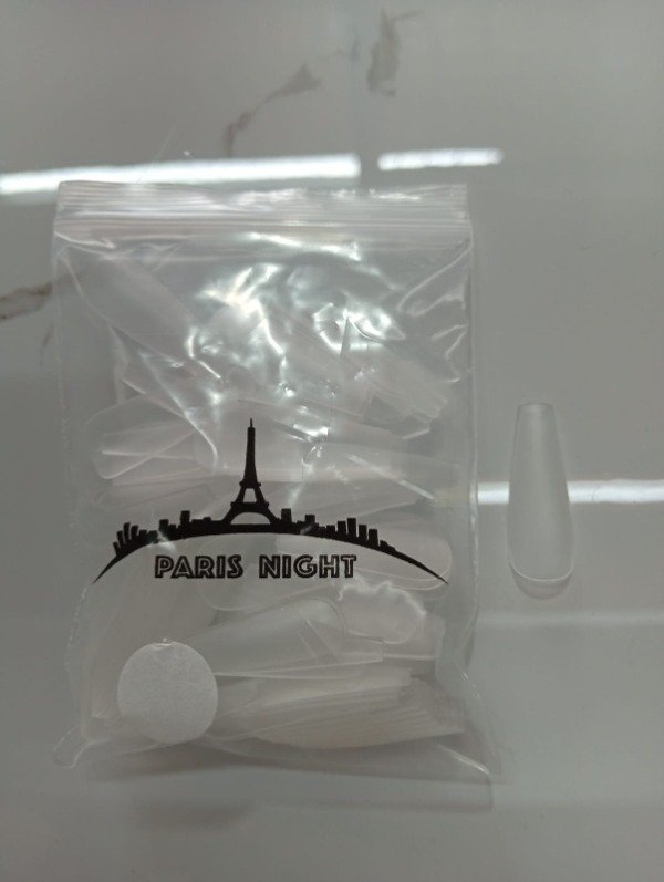 Producto - TIPS SOFT GEL PARIS NIGHT COFFIN 100unid PRELIMADAS
