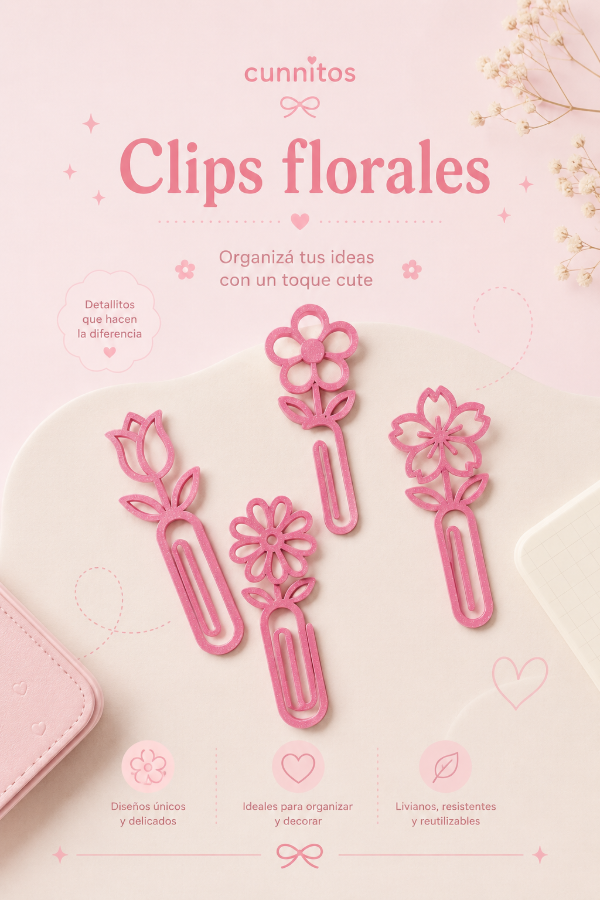 Producto - Clips Florales x4