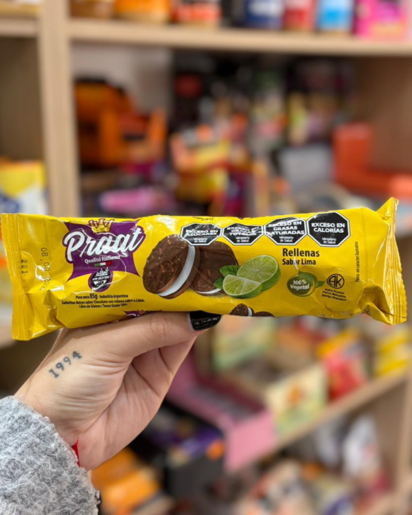 Producto - Galletitas rellenas de lima "Praat" sin gluten