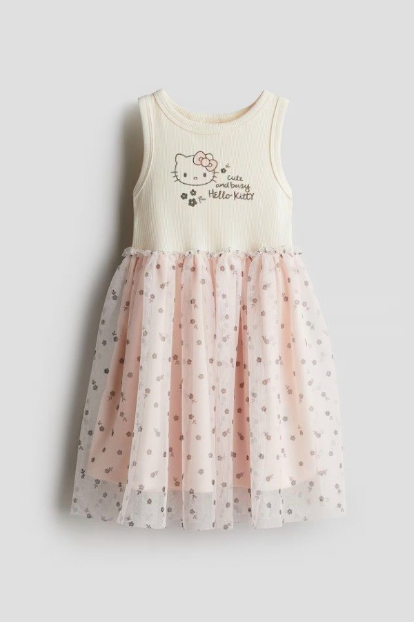 Producto - HyM. Vestido con pollera de tul Hello kitty