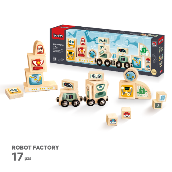 Producto - Robot factory 17 piezas. Trencity