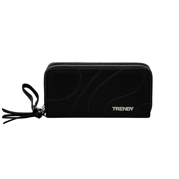 Producto - Billetera negra doble cierre Trendy v